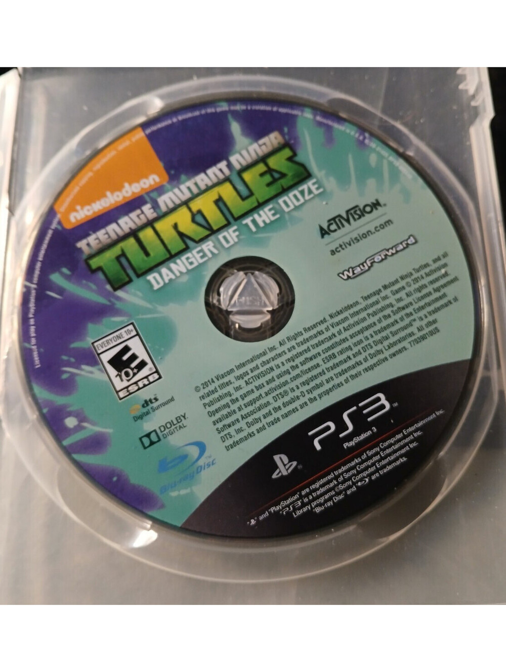 Teenage Mutant Ninja Turtles Danger of the Ooze (PlayStation 3, 2014, Game Only)